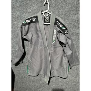 Elite Sports Gi Men's Size A1 Gray BJJ Brazilian Jiu Jitsu Jacket